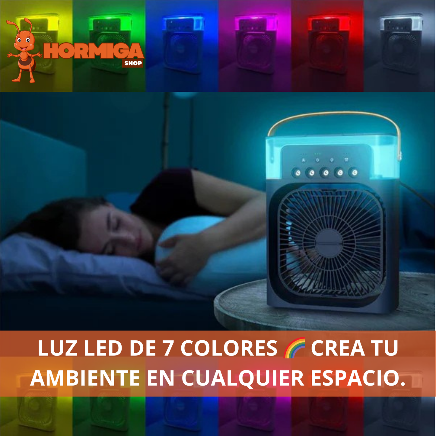 ❄️ AIRCOOL 3X - MINI VENTILADOR HUMIDIFICADOR 3 EN 1